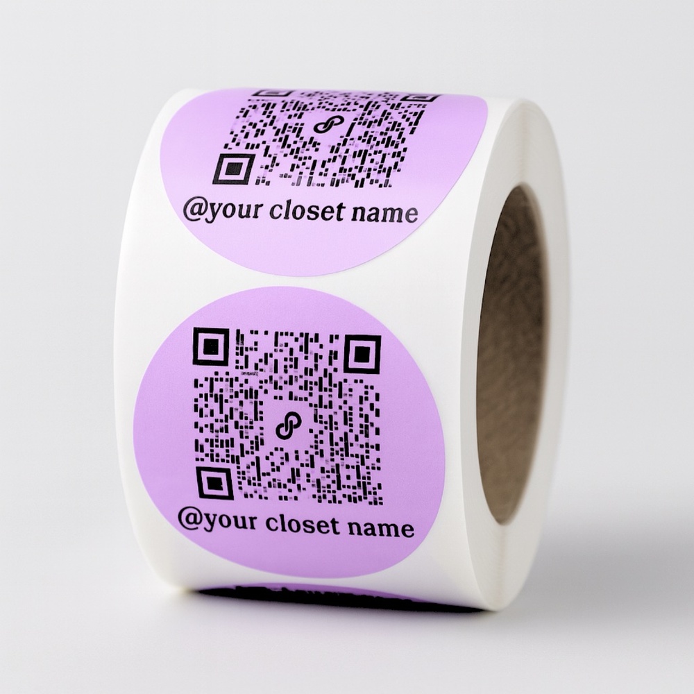 100 Custom 2” Stickers w/ Your Poshmark QR Code